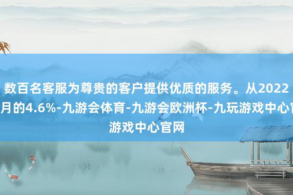数百名客服为尊贵的客户提供优质的服务。从2022年5月的4.6%-九游会体育-九游会欧洲杯-九玩游戏中心官网