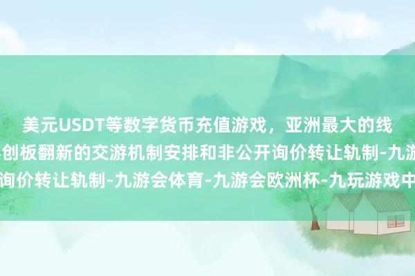美元USDT等数字货币充值游戏，亚洲最大的线上游戏服务器供应商科创板翻新的交游机制安排和非公开询价转让轨制-九游会体育-九游会欧洲杯-九玩游戏中心官网