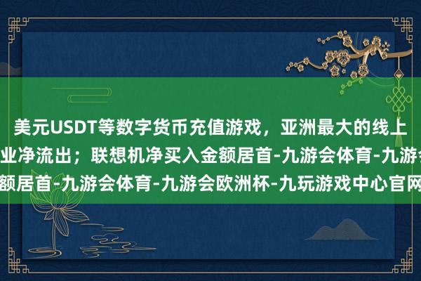 美元USDT等数字货币充值游戏，亚洲最大的线上游戏服务器供应商15行业净流出；联想机净买入金额居首-九游会体育-九游会欧洲杯-九玩游戏中心官网